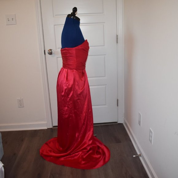 NWT Badgley Mischka Dress Rose Red Size 6 - Picture 2 of 7